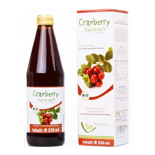 Medicura Tőzegáfonya 100% BIO gyümölcslé 330ml