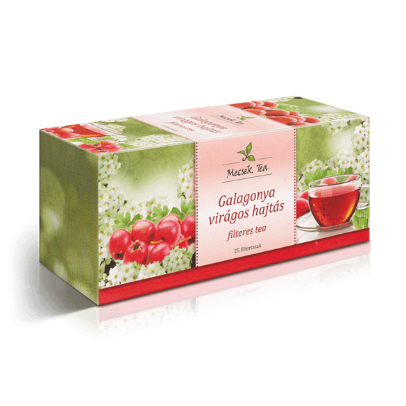 MECSEK Galagonya tea 25 filteres/EP kártyára adható/