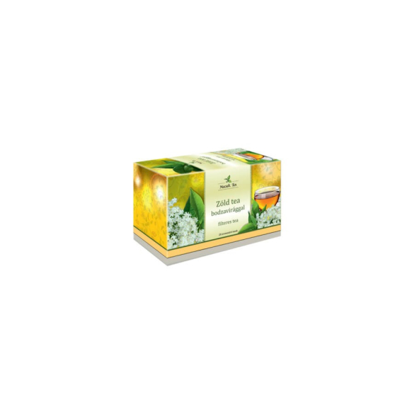 MECSEK Zöld tea bodzavirággal filteres