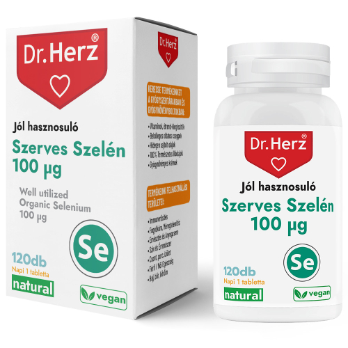Dr. Herz Jól Hasznosuló Szerves Szelén 100µg 120 db tabletta