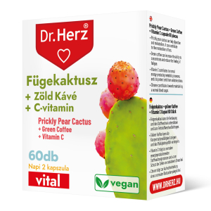 DR Herz Fügekaktusz + Zöld kávé + C-vitamin 60 db kapszula 