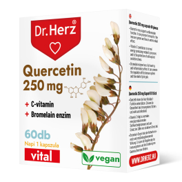    Dr.Herz Quercetin 250 mg+C-vitamin+Bromelain enzim 60 db kapszula 