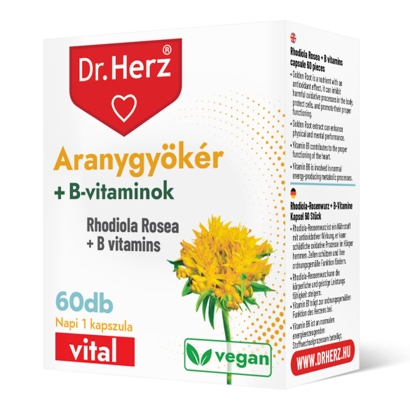 DR Herz Aranygyökér+B-vitamin 60db kapszula