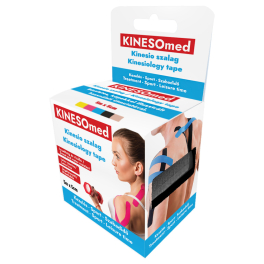   KINESOMED Kinesio tape (szalag) 5cmx5m fekete /EP kártyára adható/