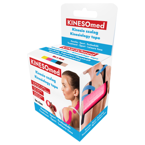 KINESOMED Kinesio tape (szalag) 5cmx5m rózsaszín /EP kártyára adható/