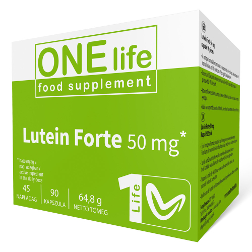  ONE LIFE Lutein Forte 50 mg 90 db kapszula